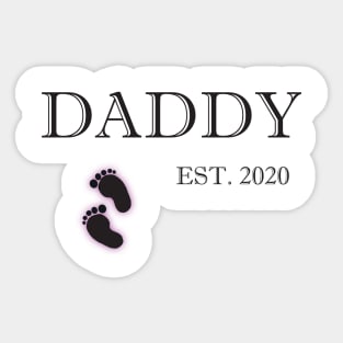 New Daddy Pink Sticker